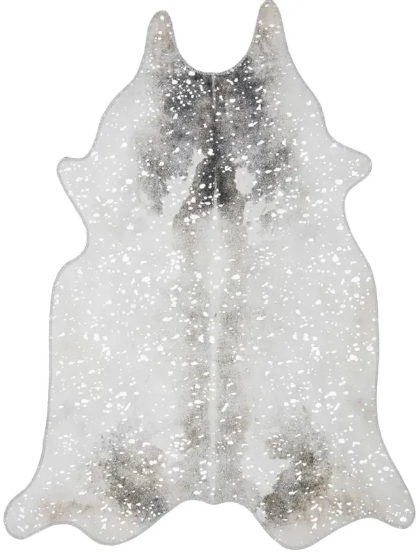 Odessa ODE02 Silver/Grey 5' x 6'6" Rug