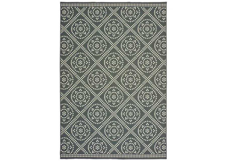 Marina 1'9" x 3'9" Grey Rug