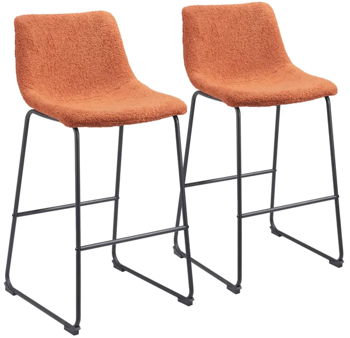 Smart Barstool (Set of 2) Burnt Orange