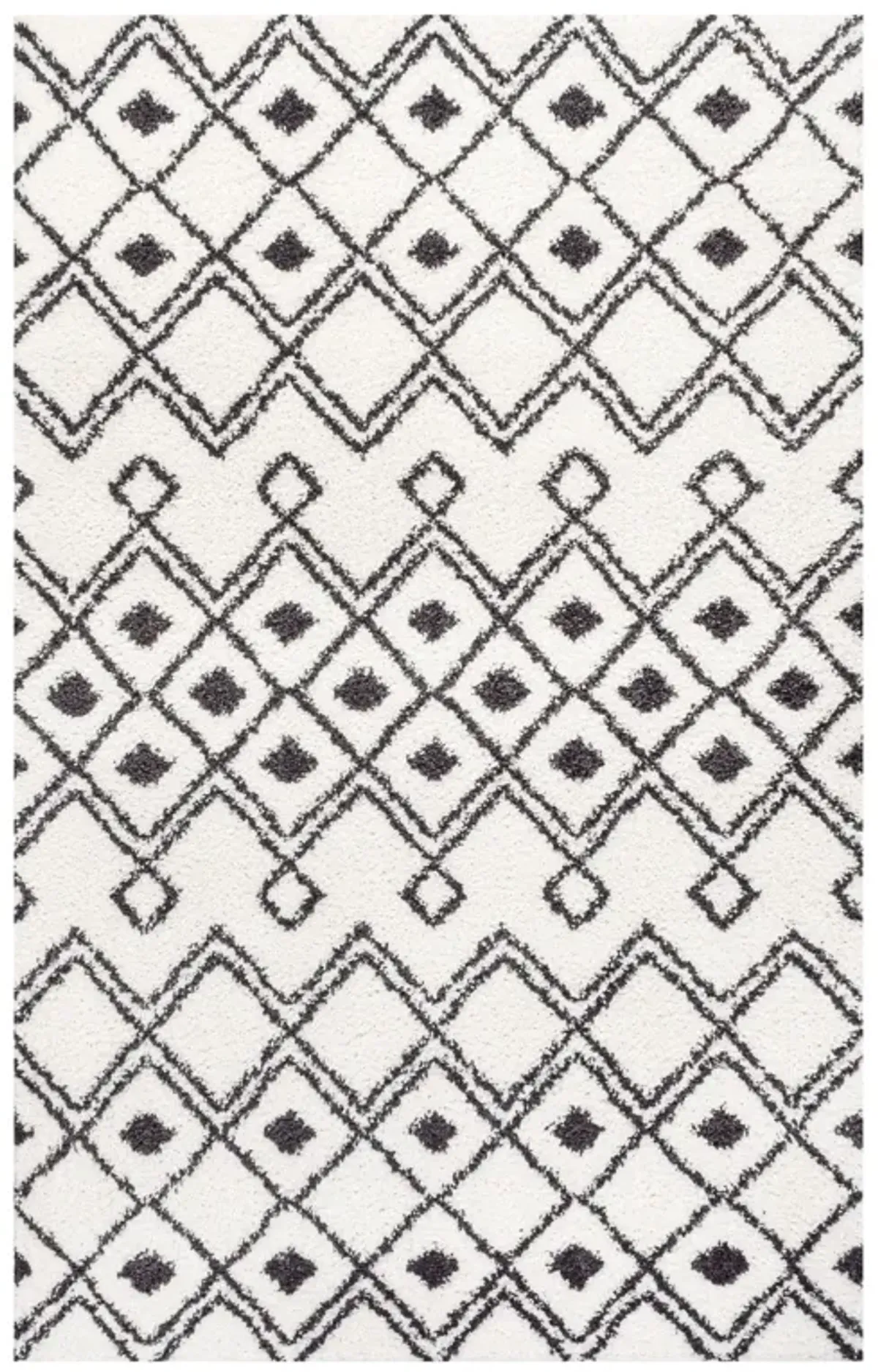 Caimari Moroccan Diamond Shag Area Rug