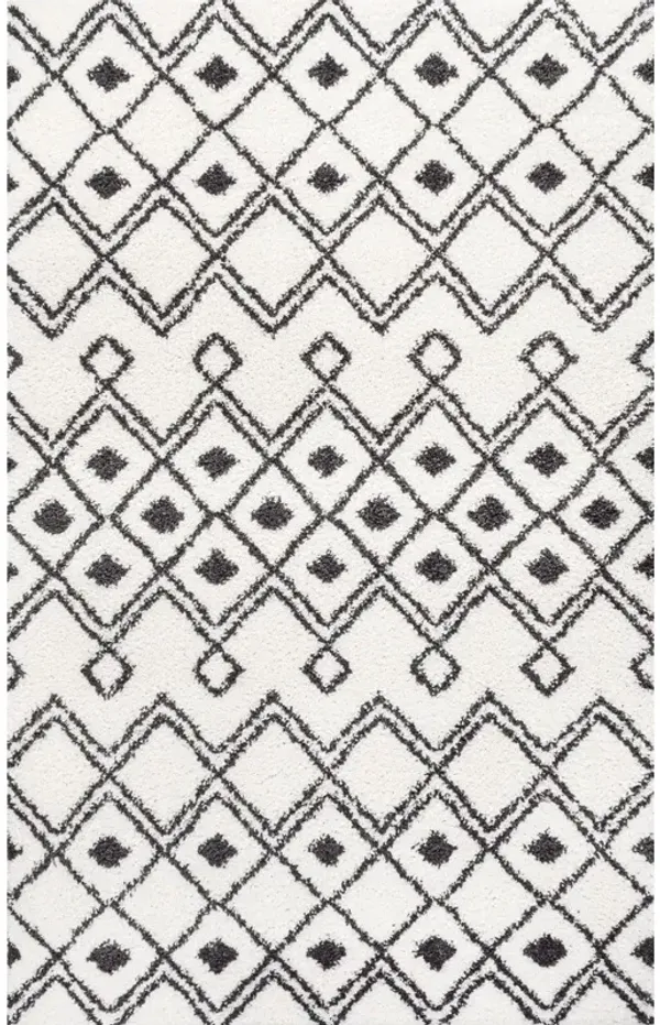 Caimari Moroccan Diamond Shag Area Rug