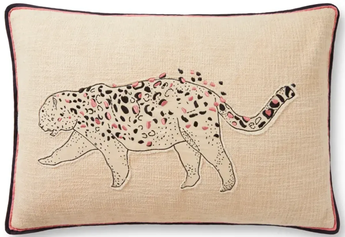 PLL0054 Ivory/Black 16"x26" Poly Pillow
