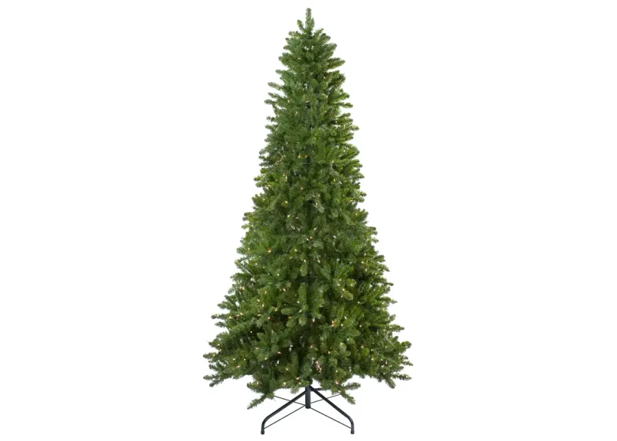 9' Pre-Lit Everett Pine Slim Artificial Christmas Tree  Clear Lights