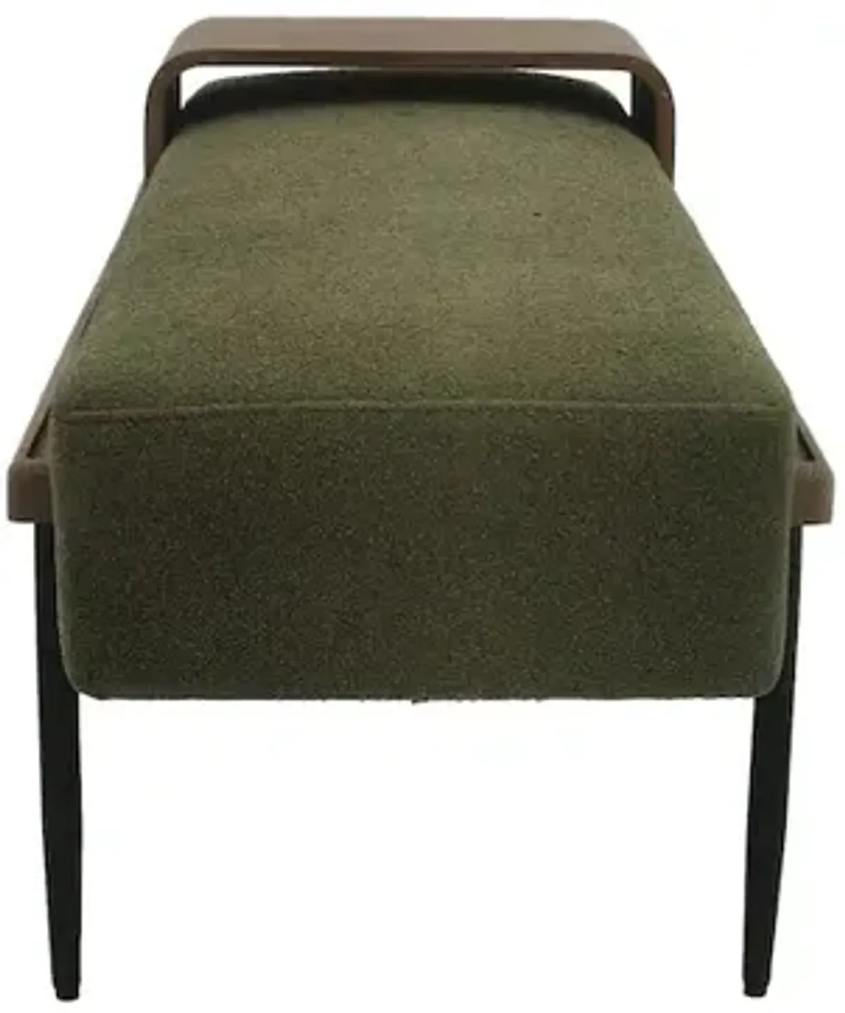 Chapel Hill Perry Cocktail Ottoman with slide tray, Green color