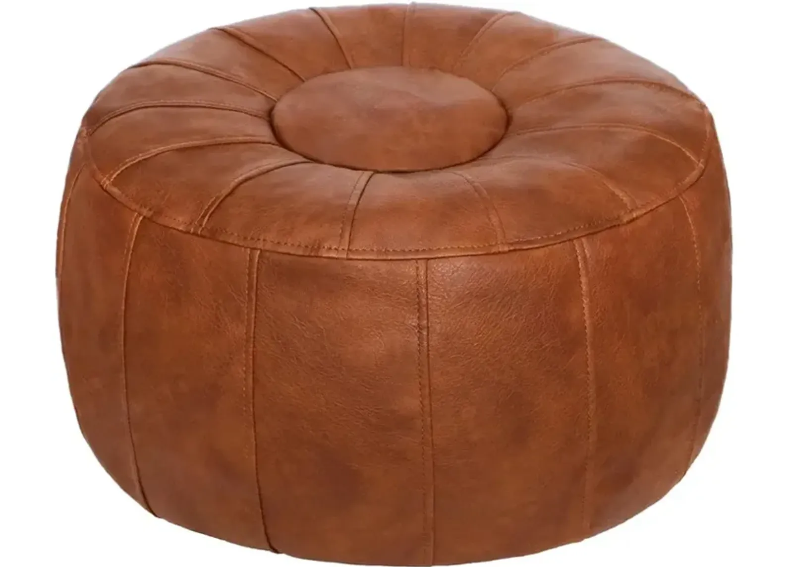 Thgonwid Ottoman Seat Faux Leather Large Storage Bean Bag