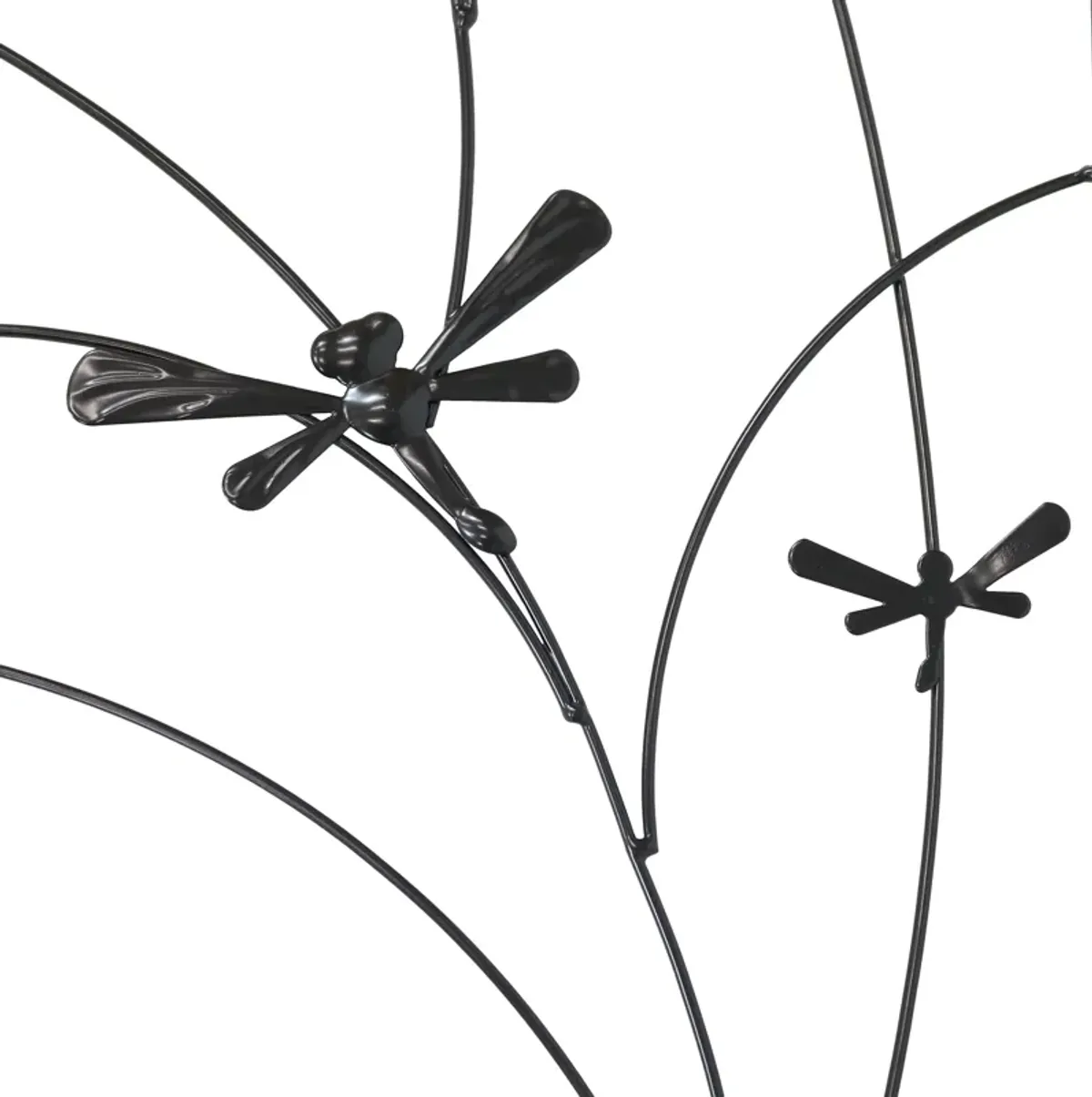 Sunnydaze 55 in Steel Dragonfly Delight Garden Plant Trellis - Set of 2