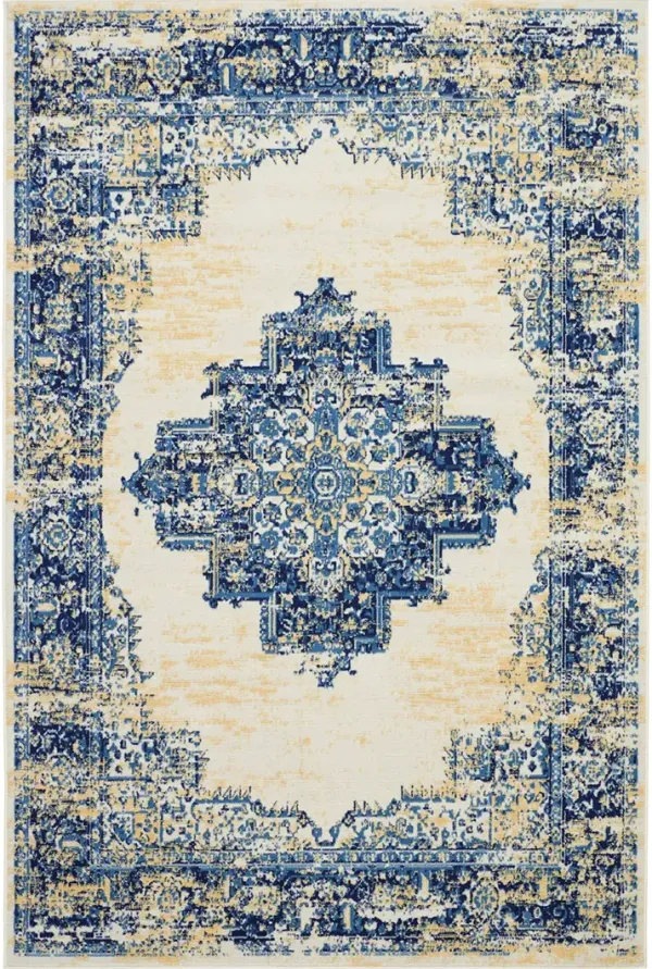 Grafix GRF14 White 6' x 9' Rug
