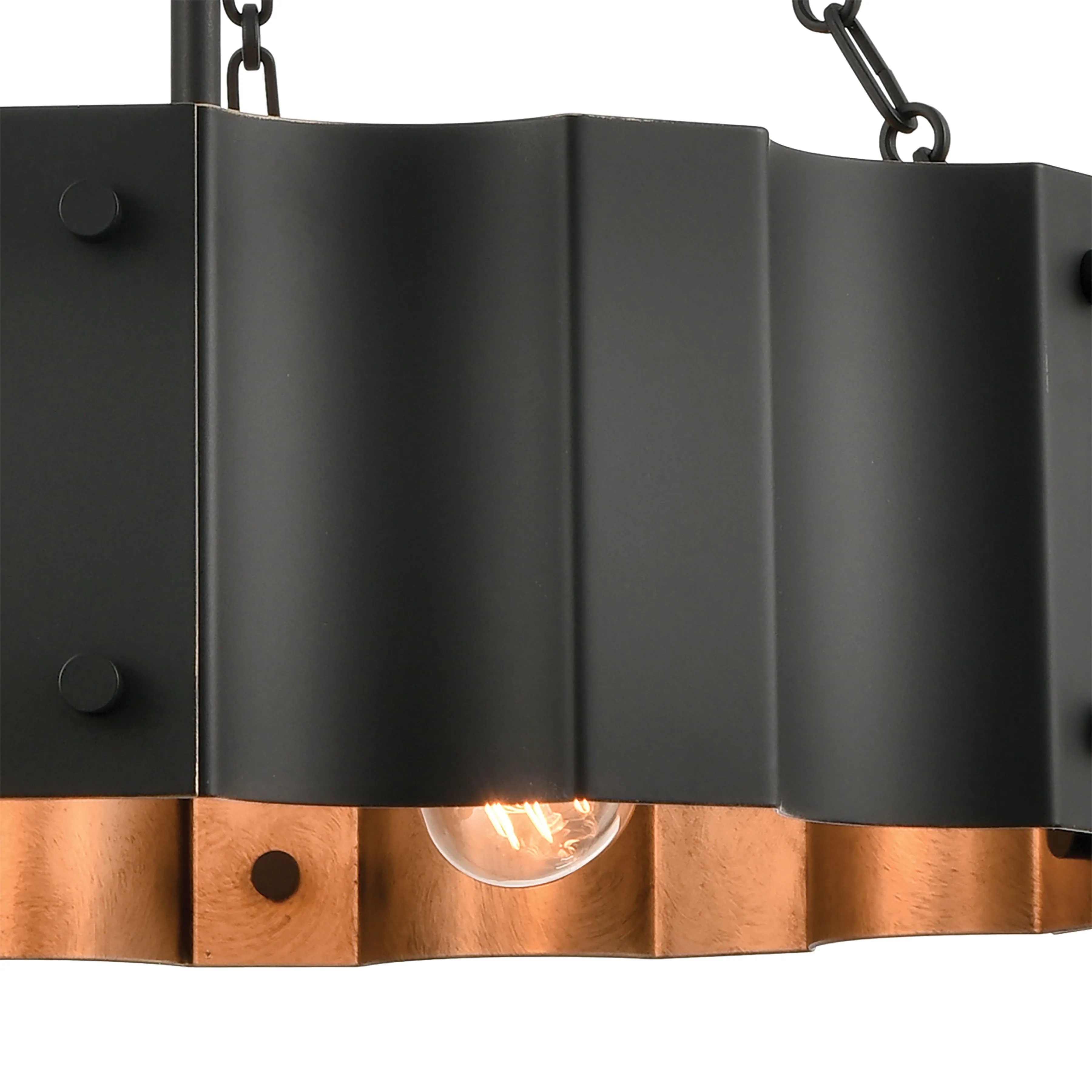 Clausten 21'' Wide 4-Light Black Chandelier