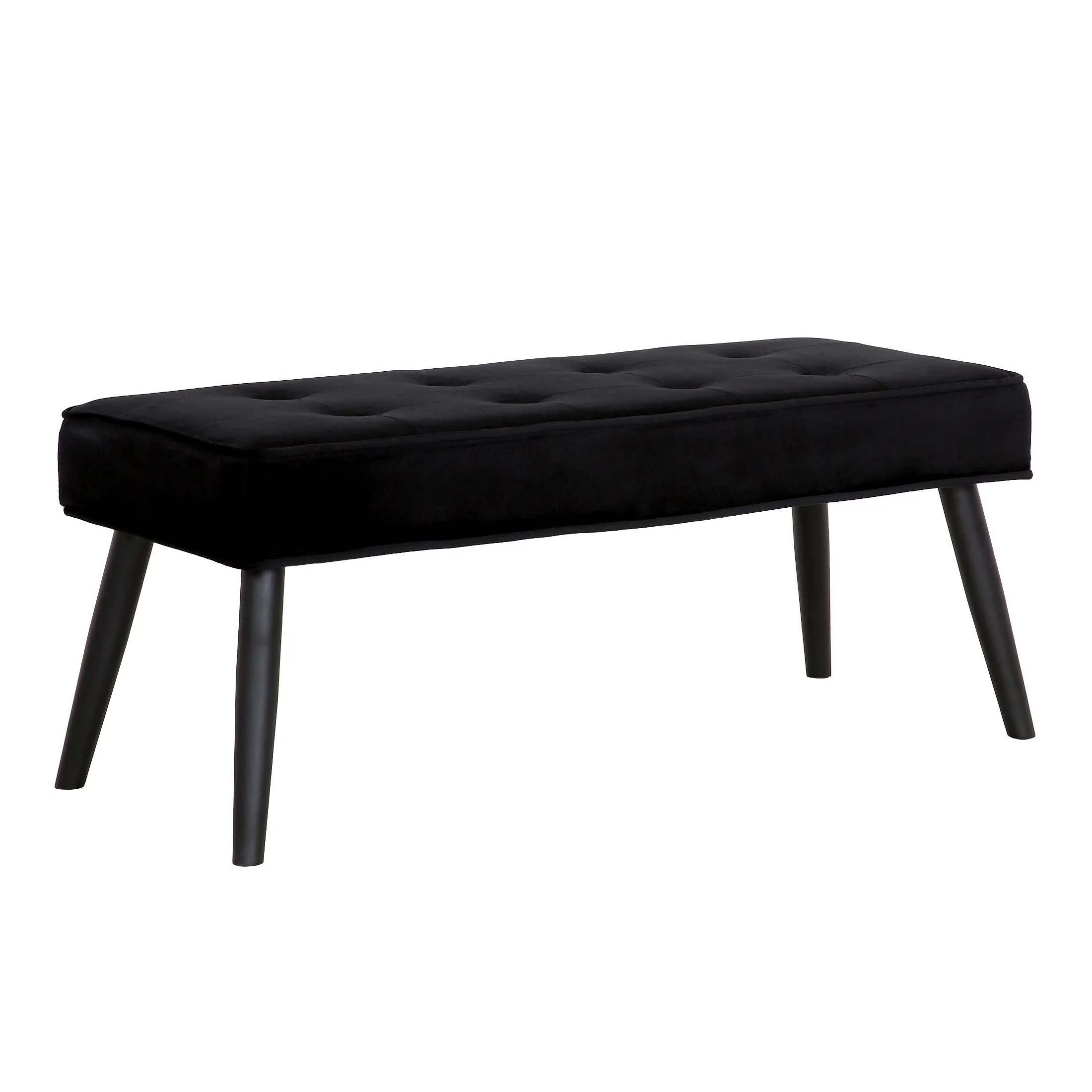 WestinTrends Velvet Tufted Bedroom Bench for Living Room & Entryway