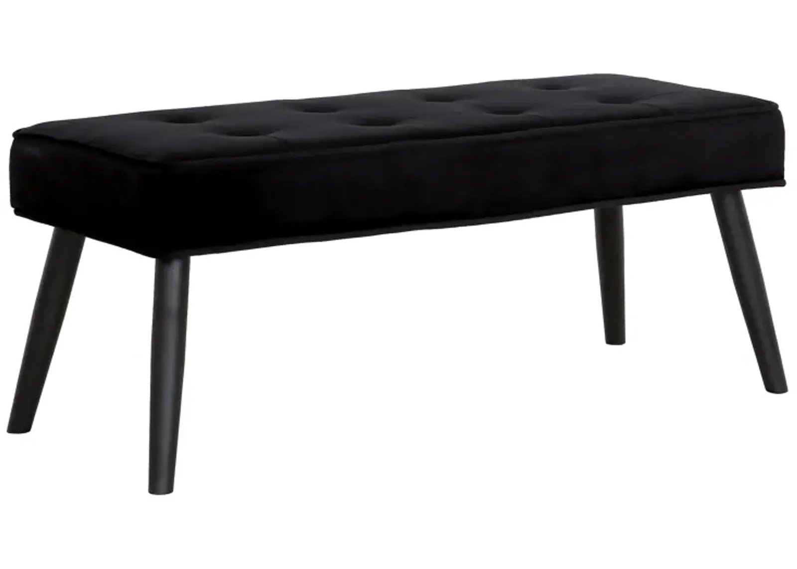 WestinTrends Velvet Tufted Bedroom Bench for Living Room & Entryway