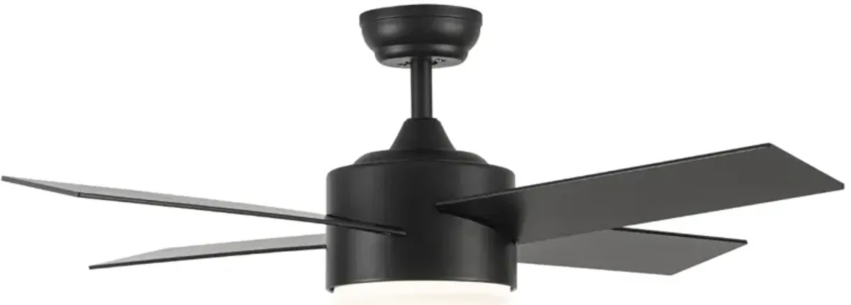 44 In Intergrated LED Ceiling Fan With Black Abs Blade