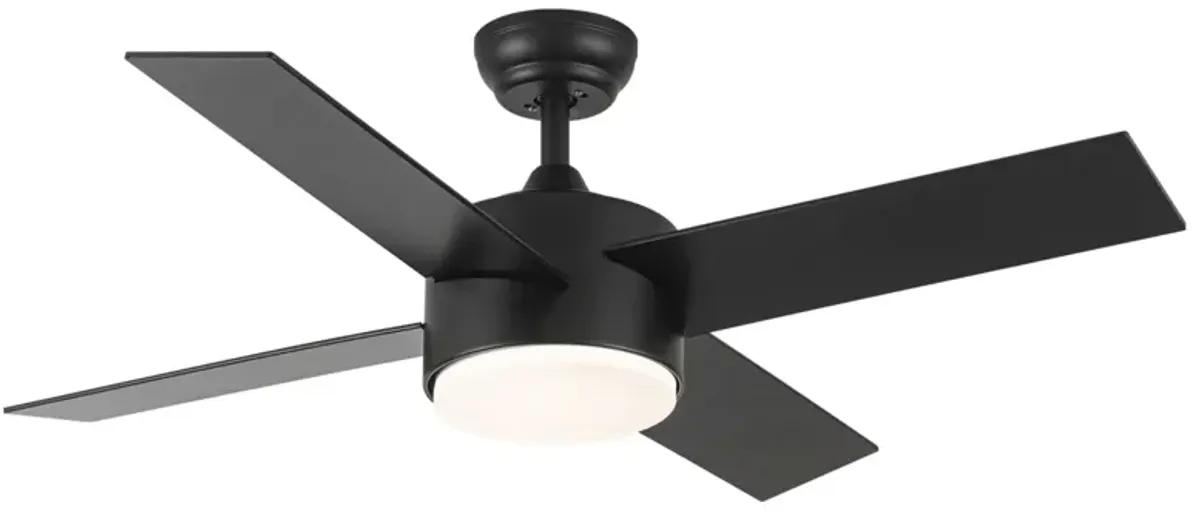 44 In Intergrated LED Ceiling Fan With Black Abs Blade