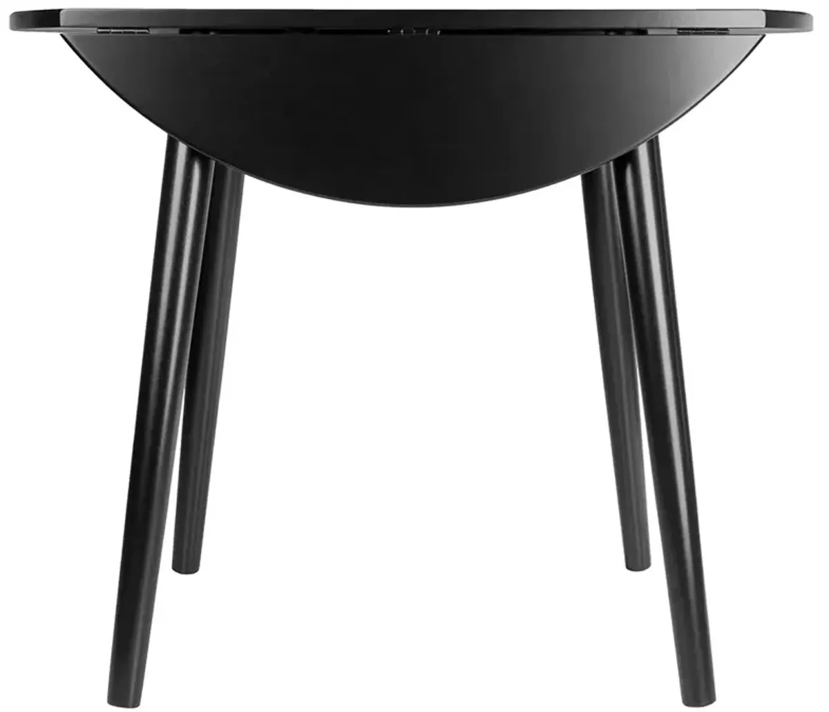 Winsome Moreno Dining Table, Black 35.43x35.43x28.94