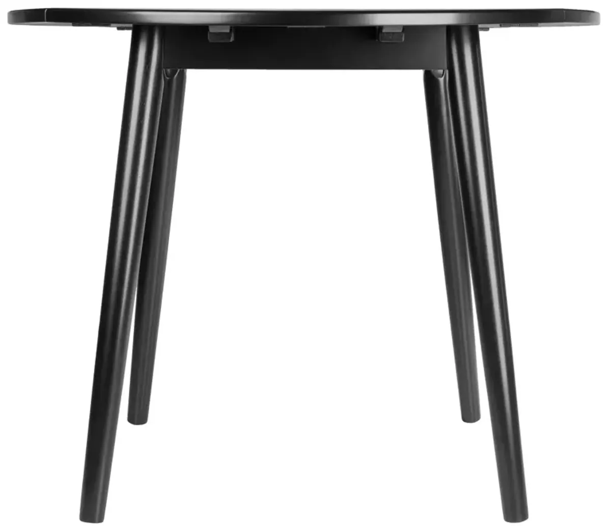 Winsome Moreno Dining Table, Black 35.43x35.43x28.94