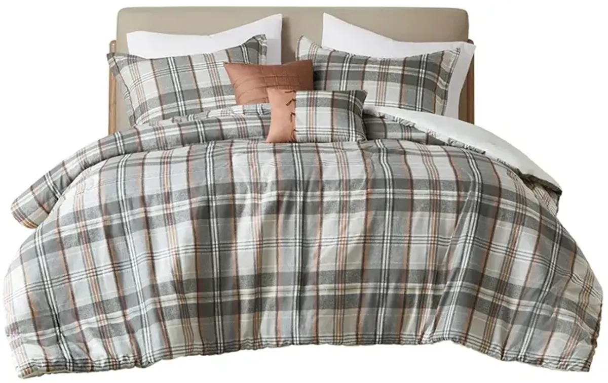 Gracie Mills Simone Plaid Comforter Set - Full/Queen