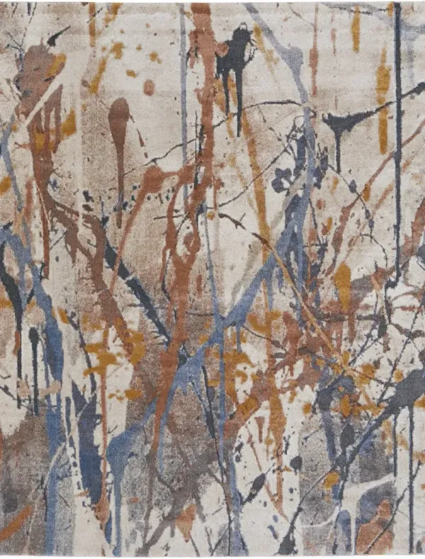 Gilmore 39MPF 10' x 14' Blue/Orange/Gray Rug