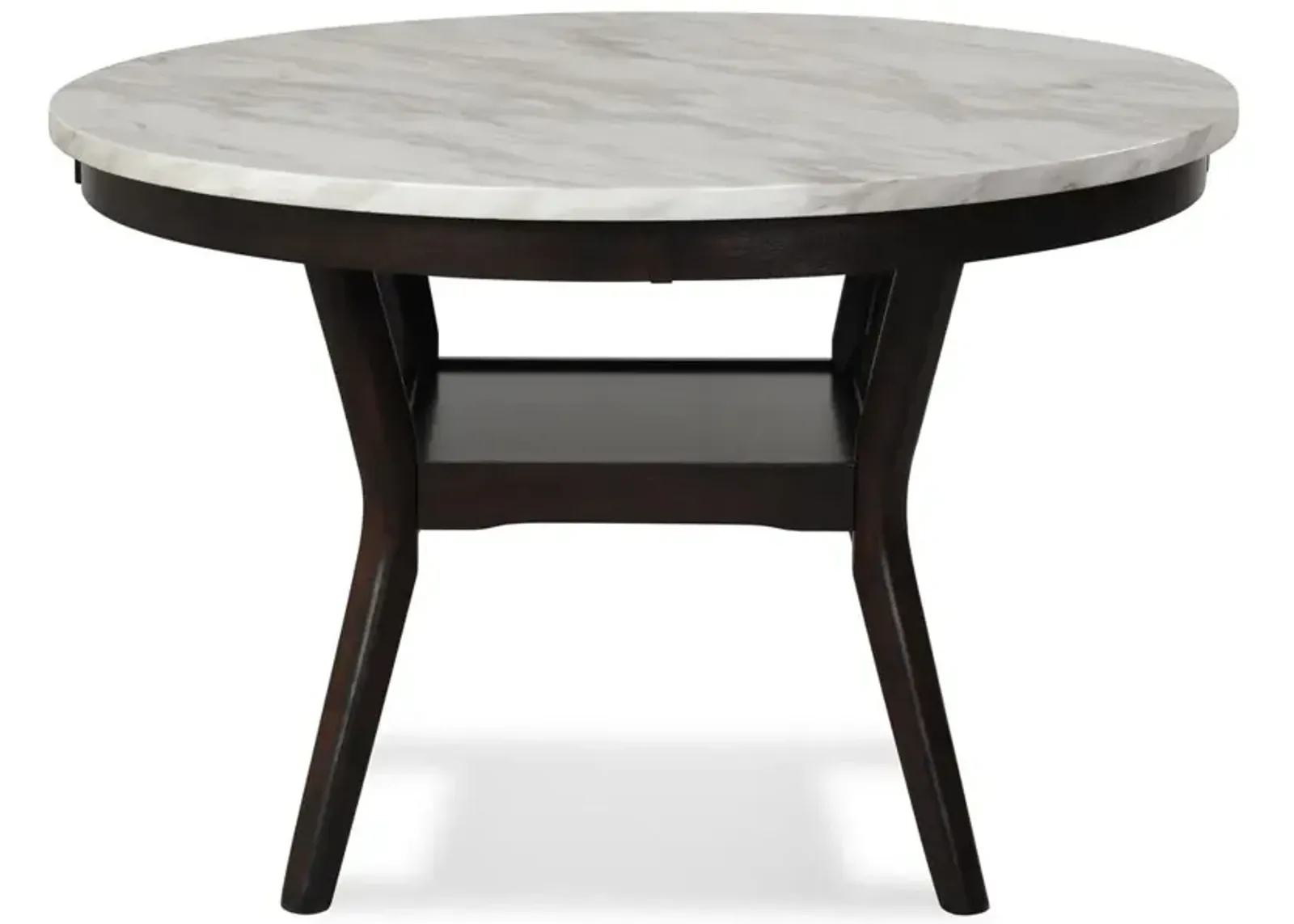 New Classic Furniture Furniture Celeste Faux Marble & Wood Dining Table in Espresso