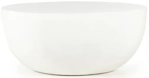 Basil Outdoor 36" Coffee Table - Matte White