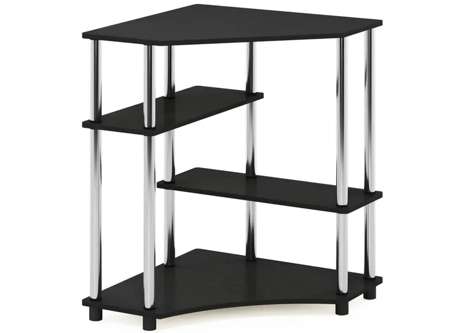 Furinno Turn-N-Tube Space Saving Corner Desk with Shelves