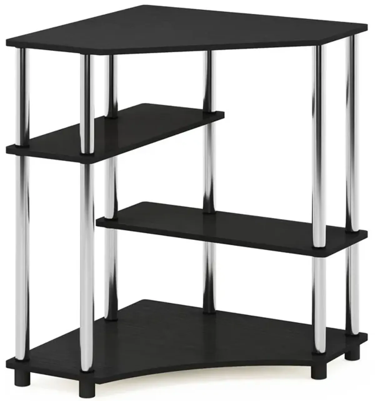 Furinno Turn-N-Tube Space Saving Corner Desk with Shelves