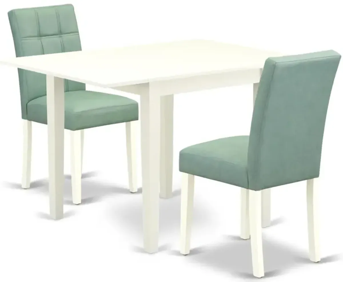 3 Piece Modern Dining Set consists A Kitchen Table