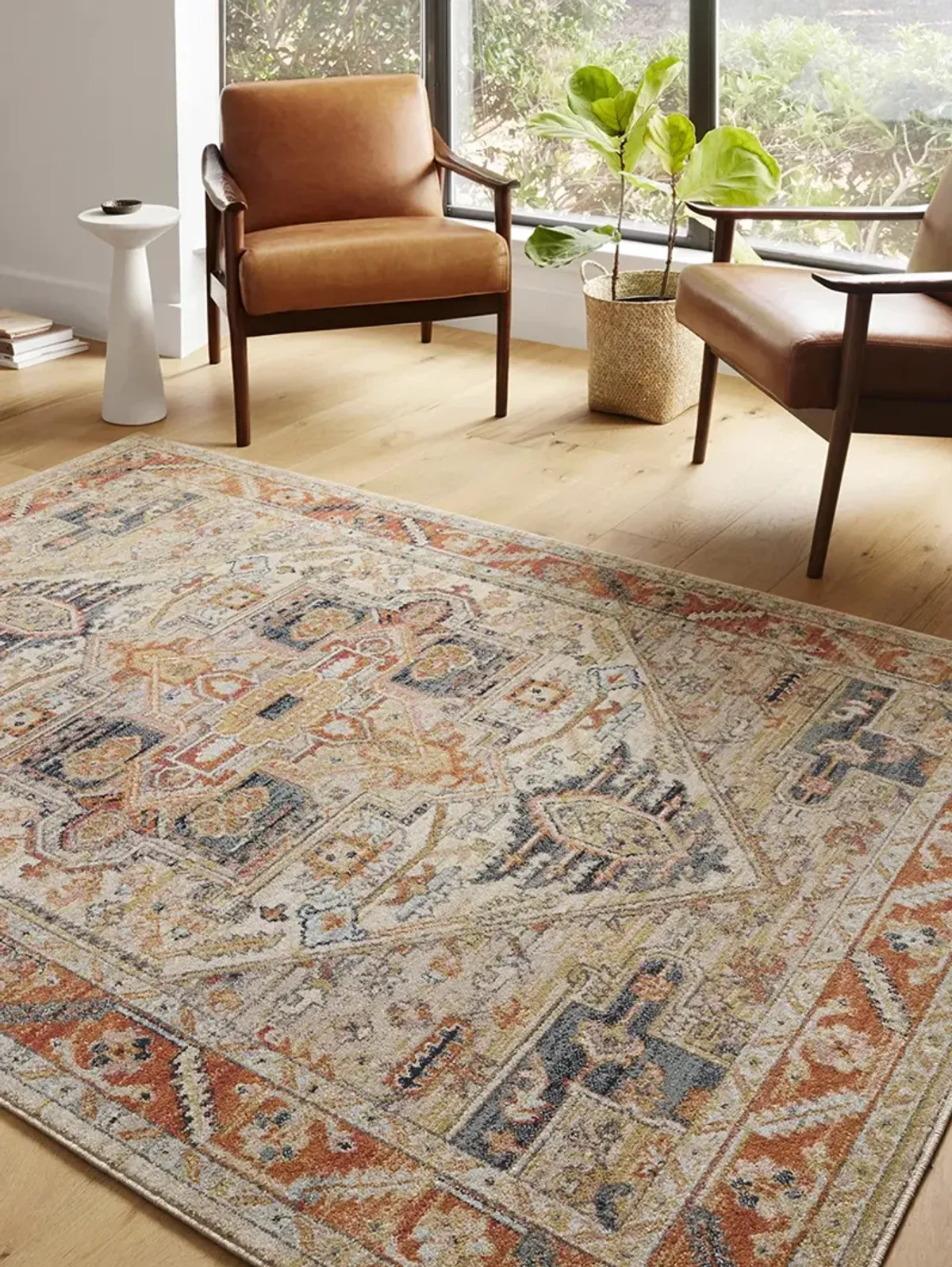 Jocelyn JOC01 Sand/Multi 7'10" x 10' Rug