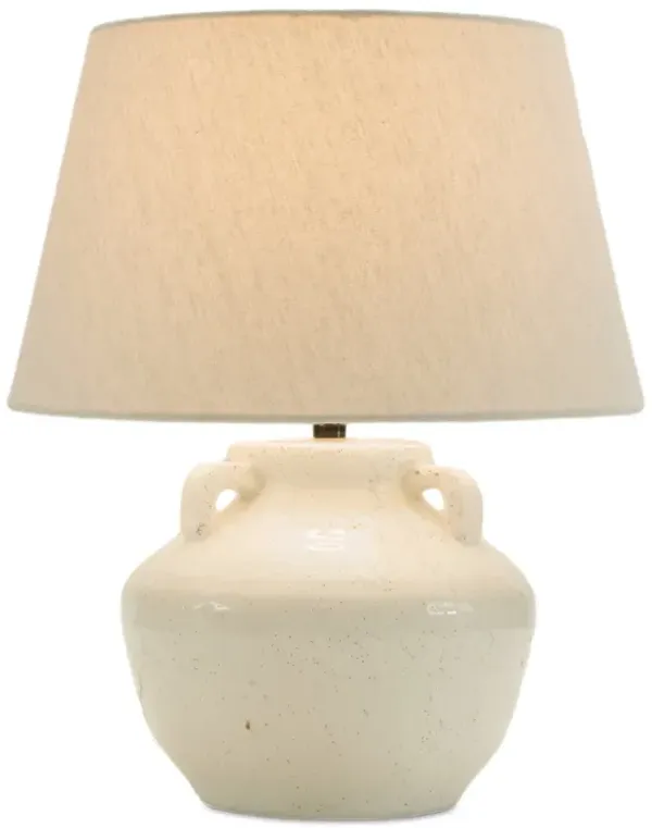 Amphora-Style Terra Cotta Table Lamp for Living Room, Bedroom, or Entryway
