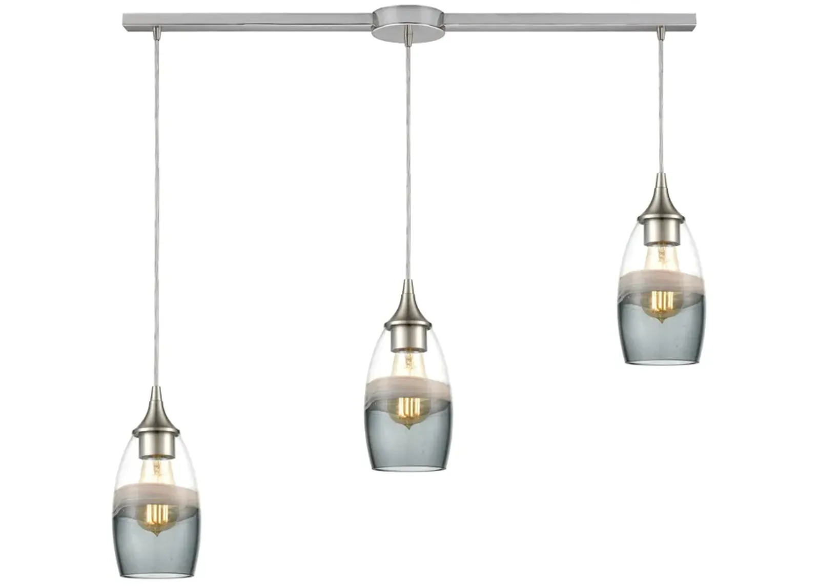 Sutter Creek 3 light slim Mini Pendant - Cylinder