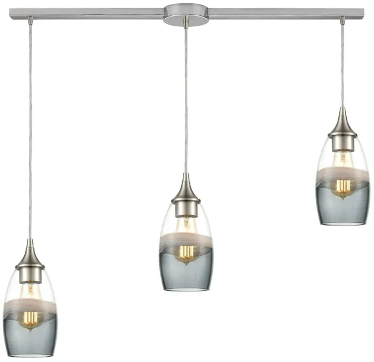 Sutter Creek 3 light slim Mini Pendant - Cylinder