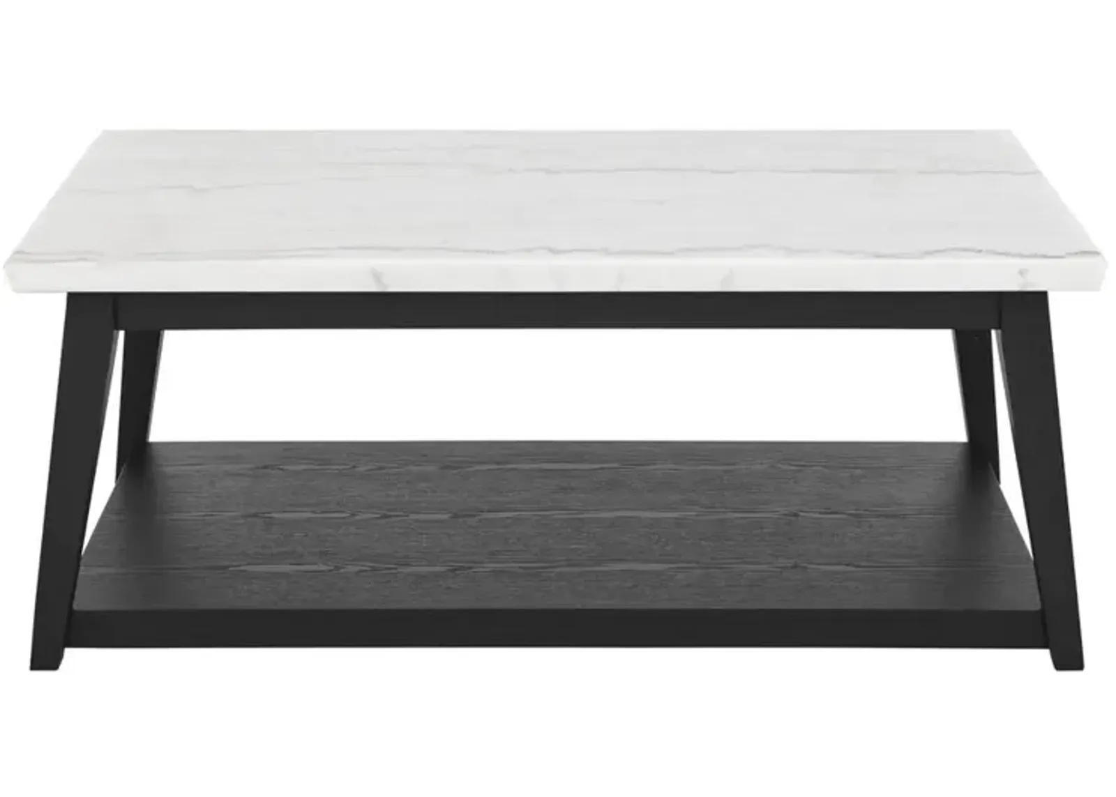 Vida-Black White Marble Top Cocktail Tbl