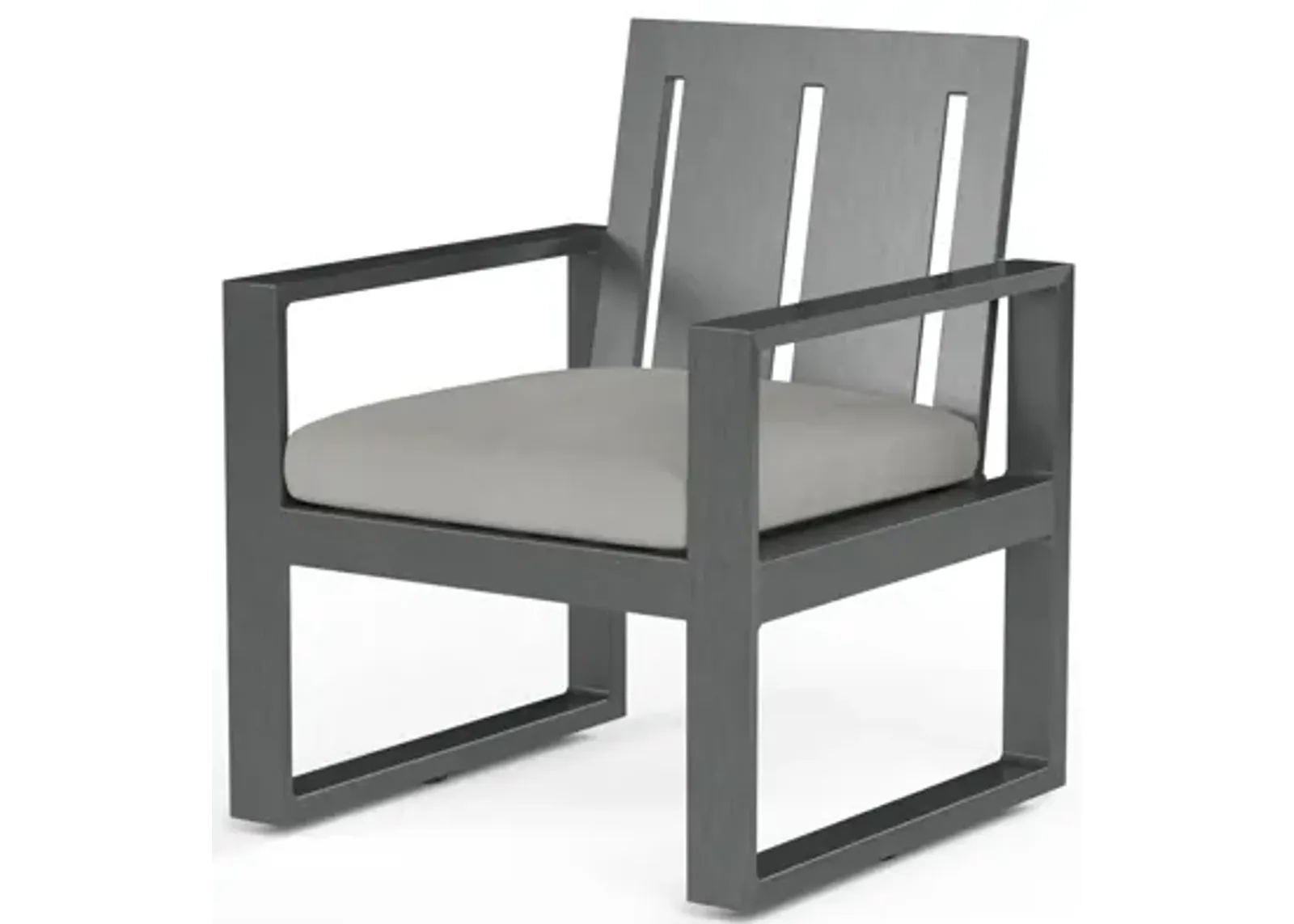 Redondo Dining Chair in Cast Silver, No Welt