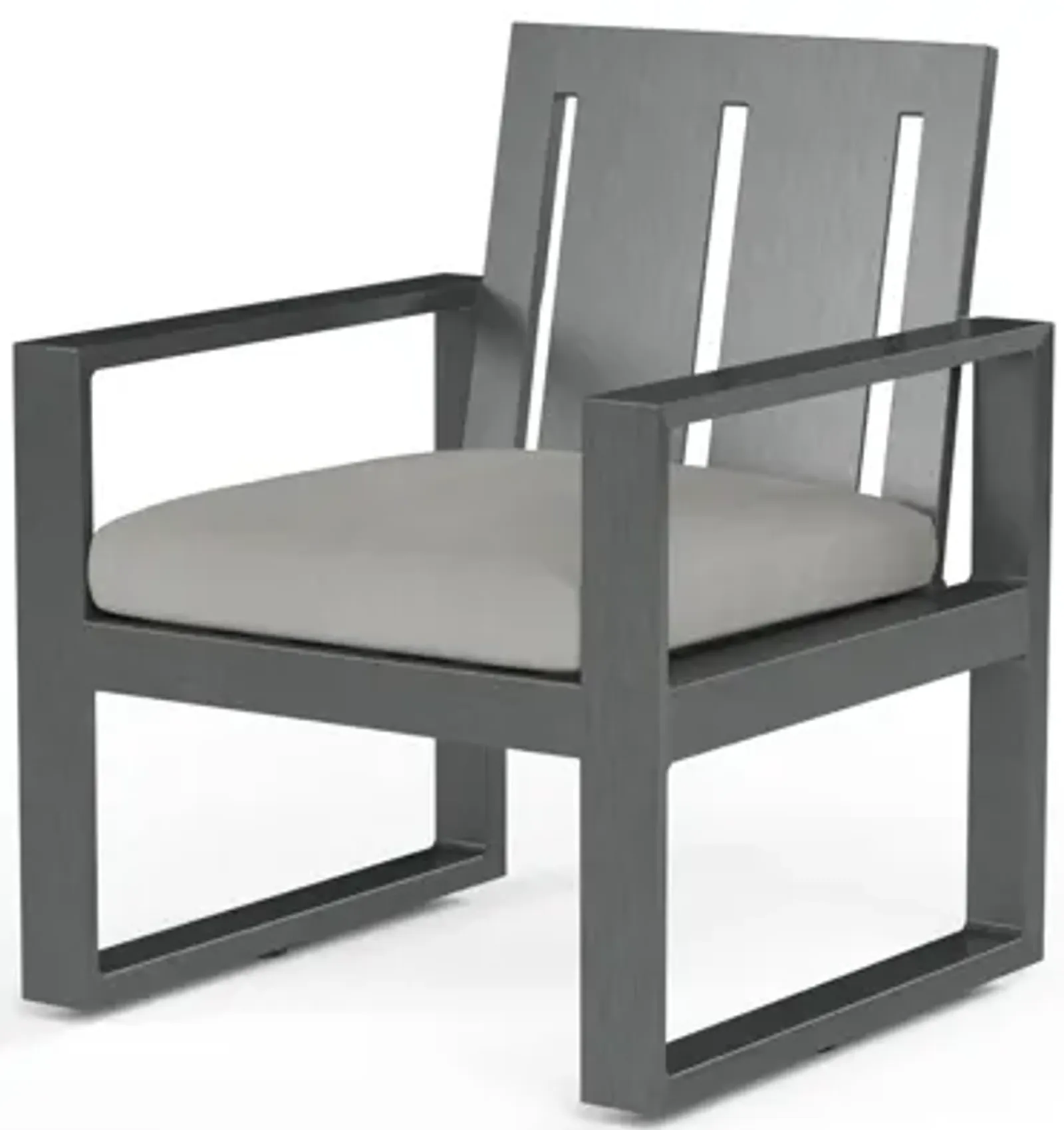 Redondo Dining Chair in Cast Silver, No Welt