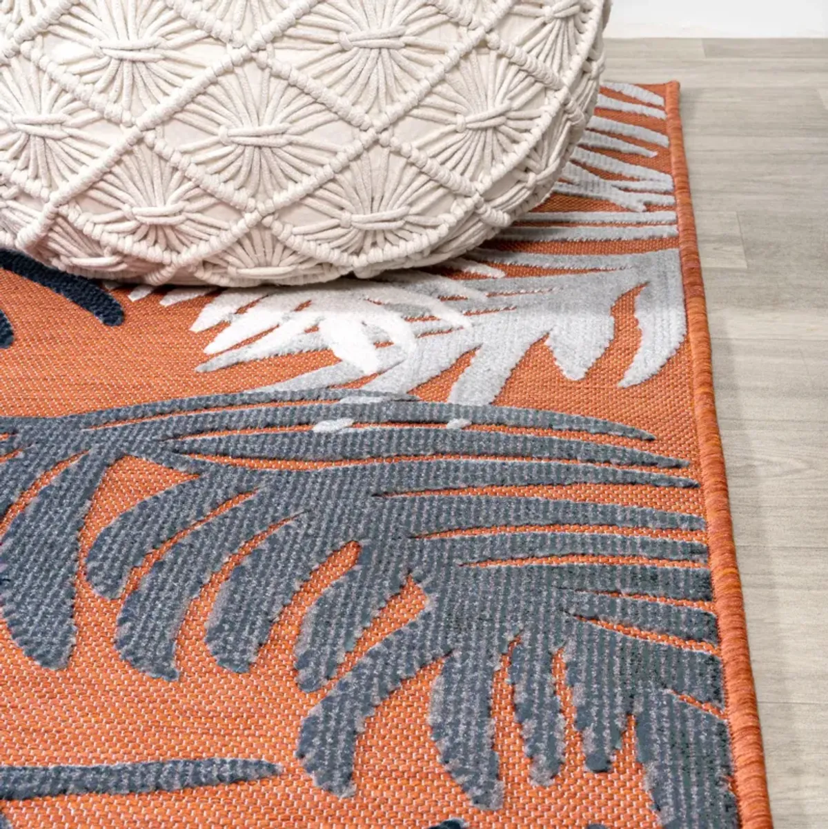 Montego High-Low Tropical Palm Area Rug