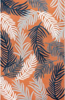 Orange/Navy/Ivory color