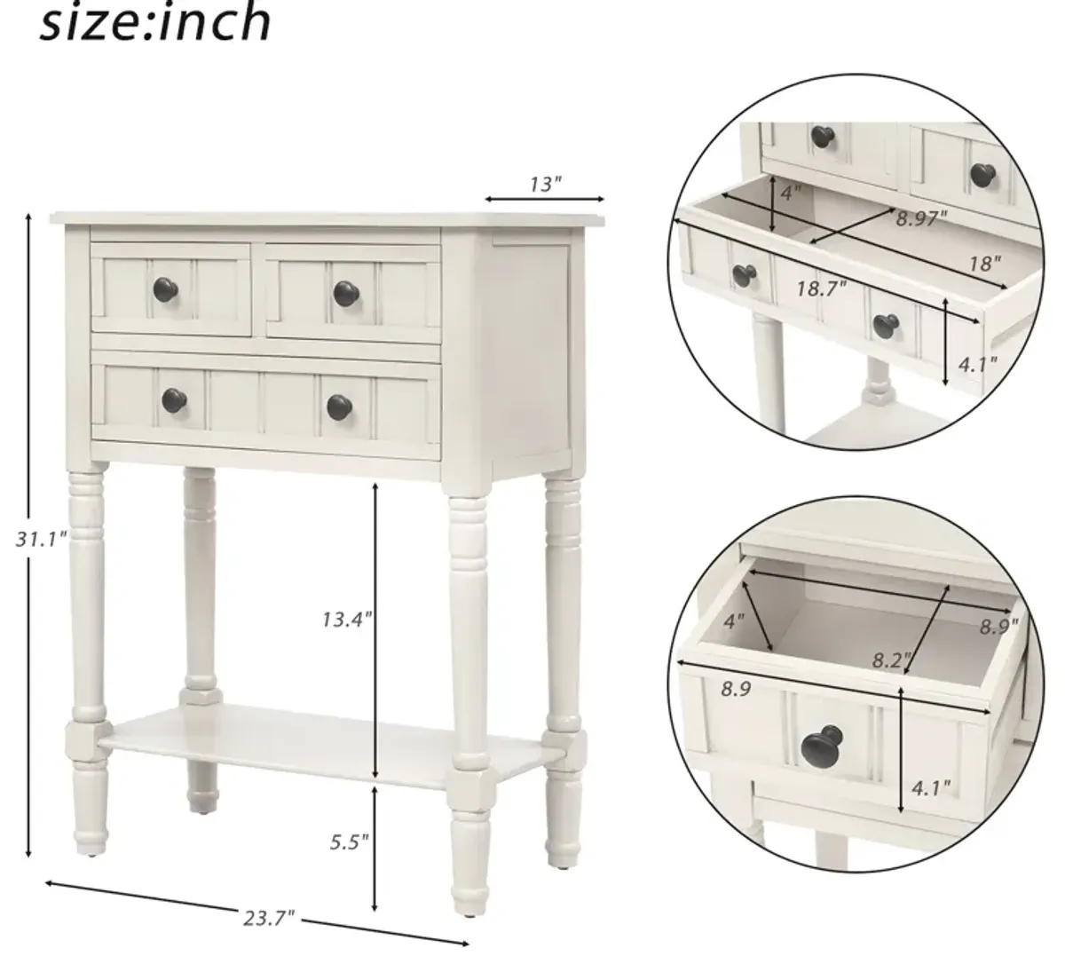 Merax Narrow Console Table