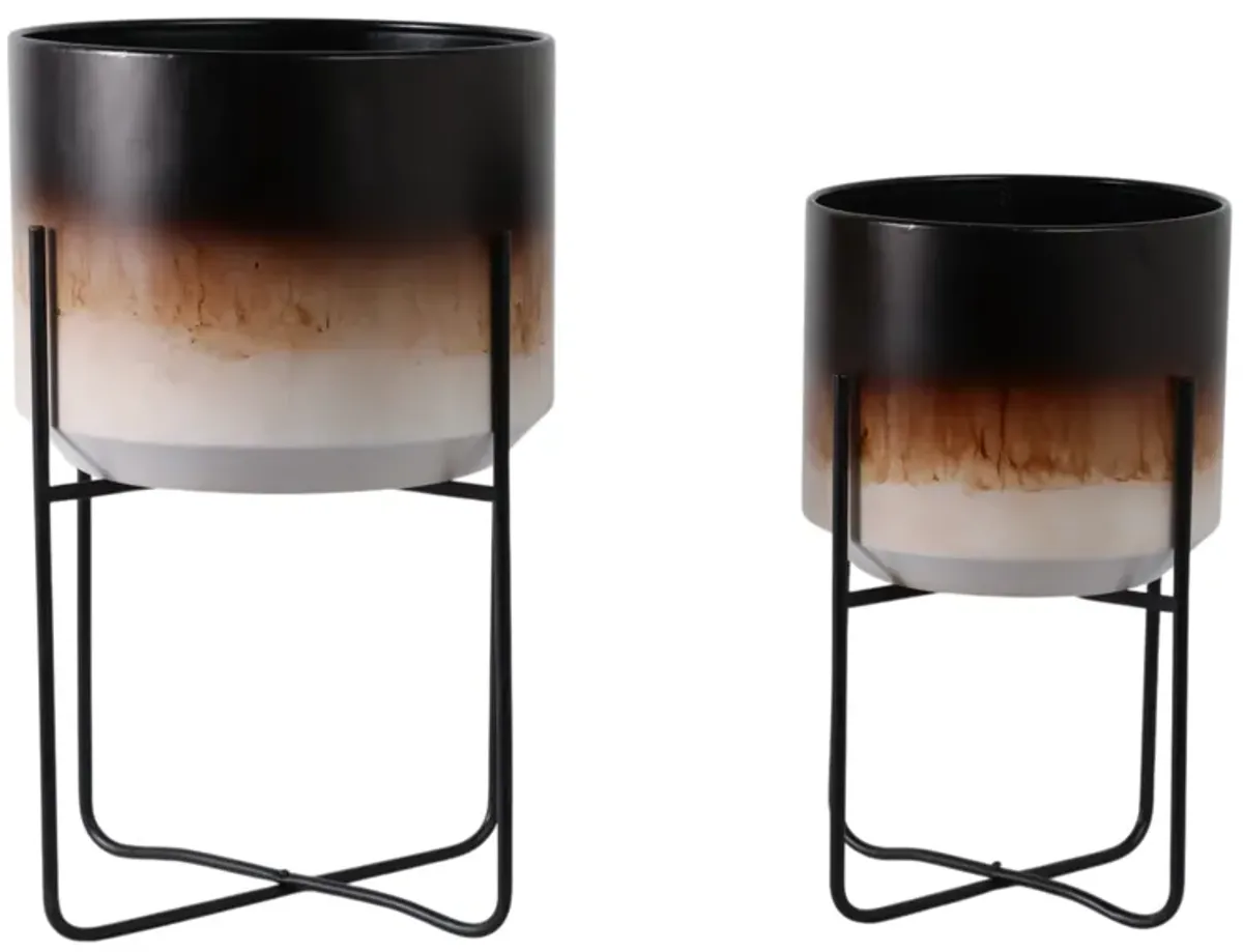 Brown Ombre Planters (Set of 2)