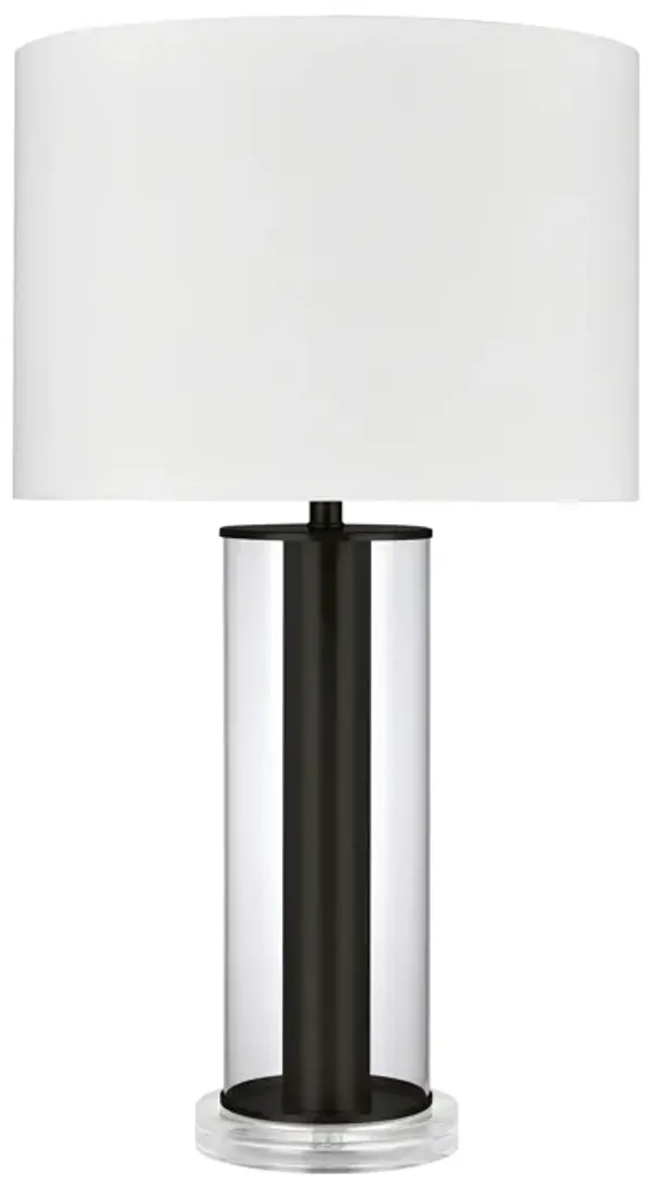 Tower Plaza Black Table Lamp
