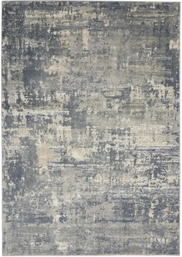 Quarry QUA04 Gray/Beige 3'9" x 5'9" Rug
