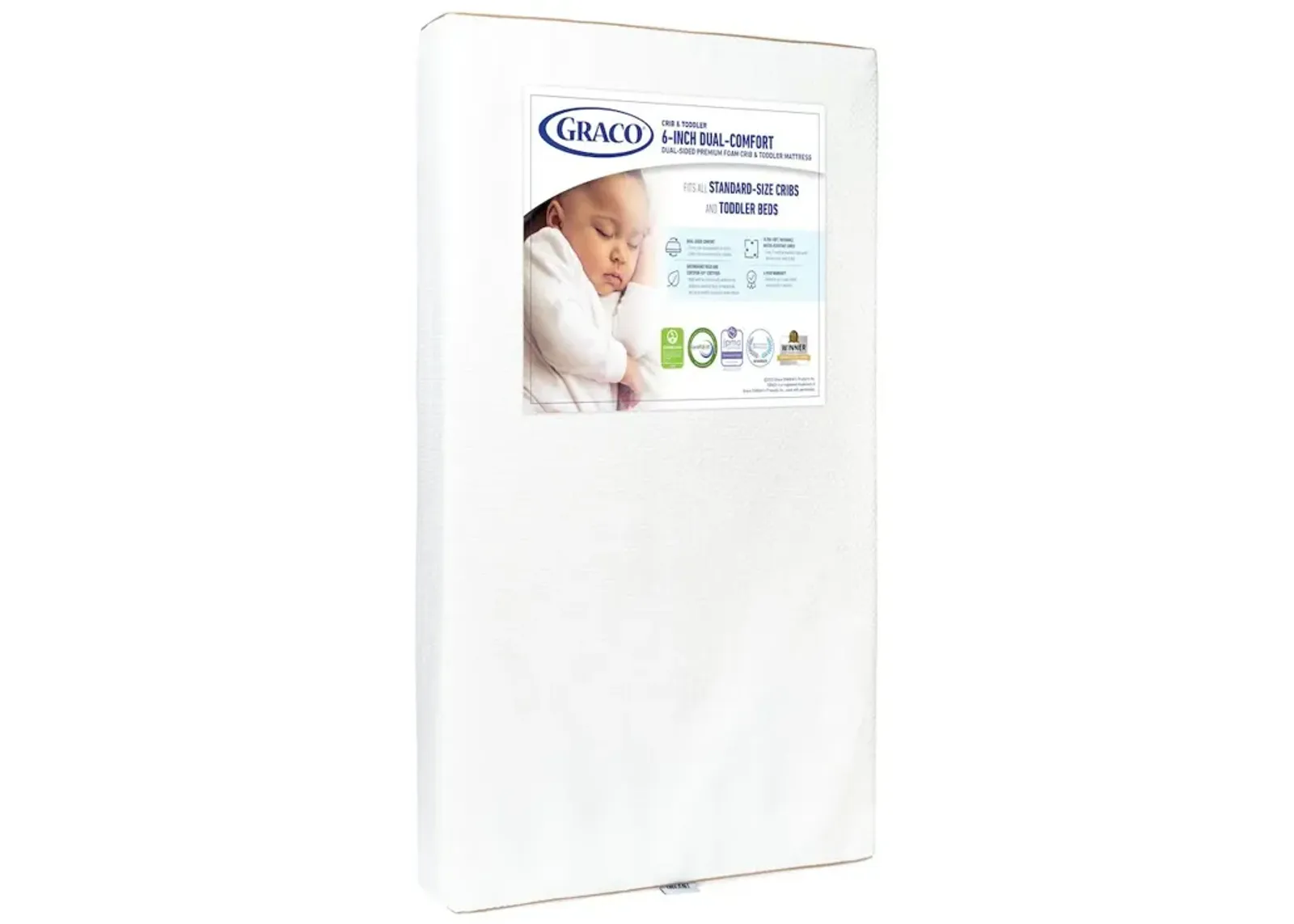 Graco Premium Dual-Comfort 6-Inch Crib & Toddler Mattress