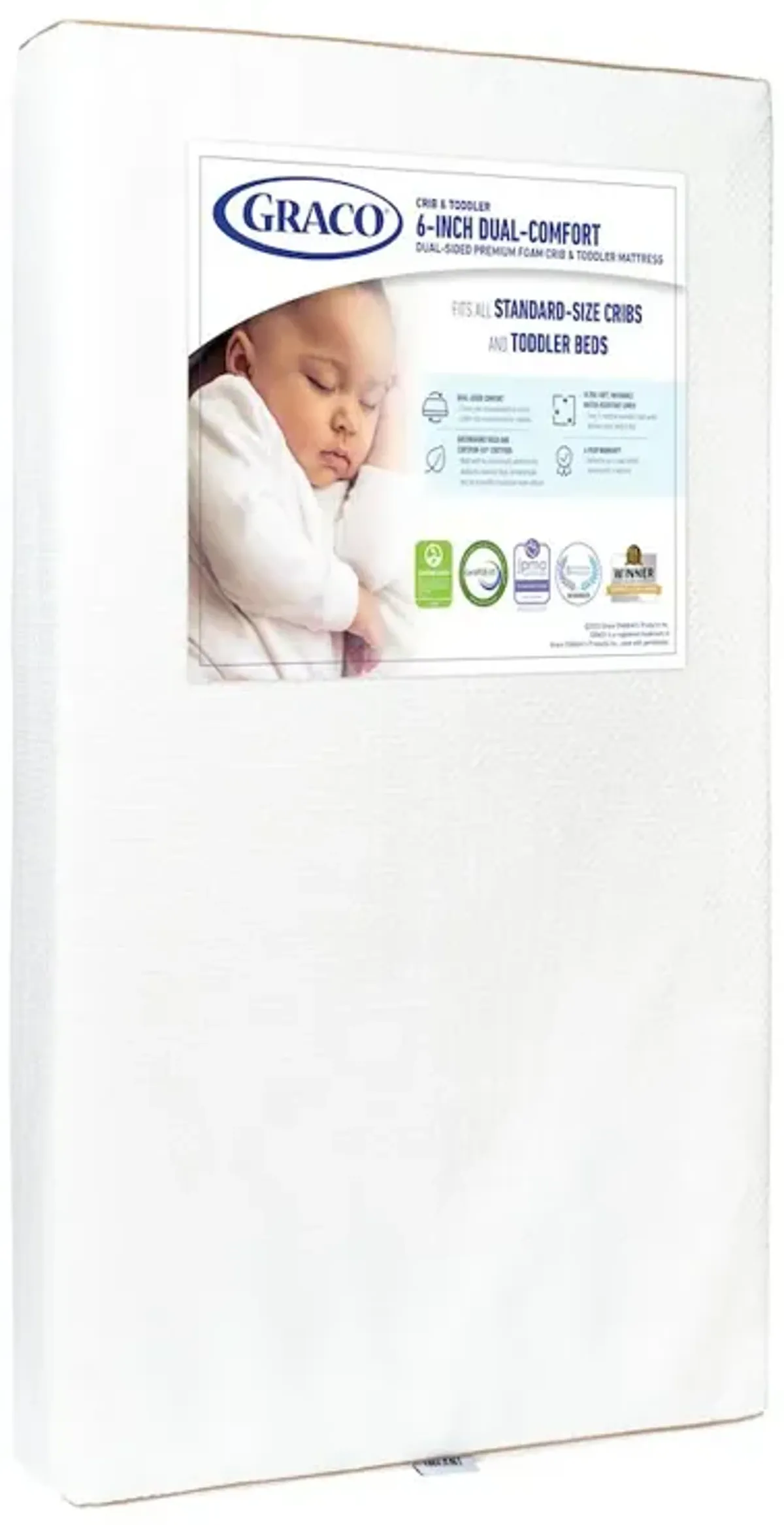 Graco Premium Dual-Comfort 6-Inch Crib & Toddler Mattress