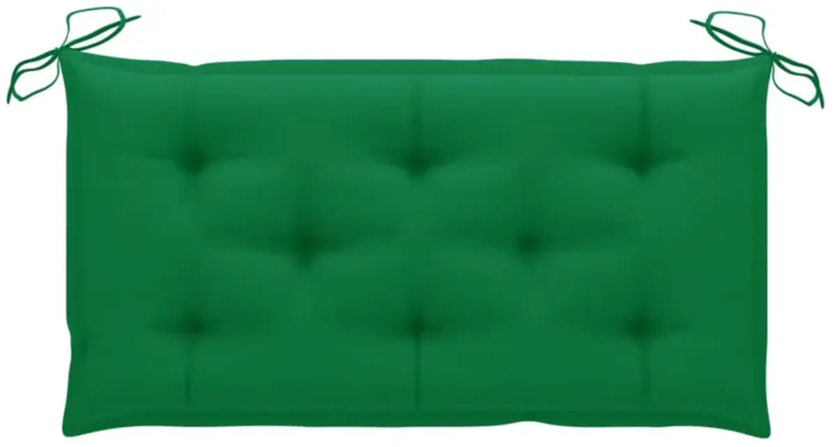 vidaXL Garden Bench Cushion Green 39.4"x19.7"x2.8" Fabric