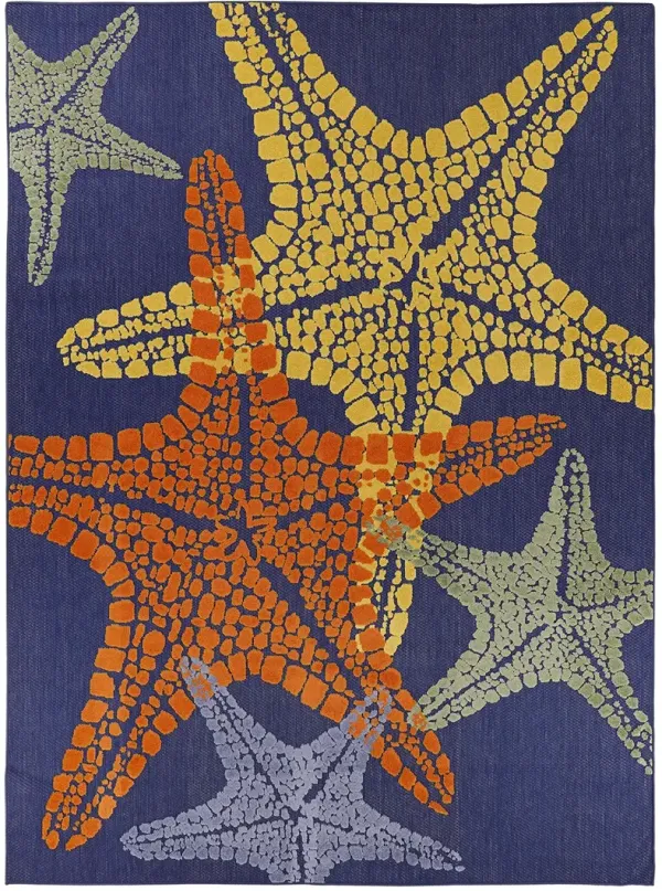 Aloha ALH28 Blue/Multicolor 9' x 12' Rug