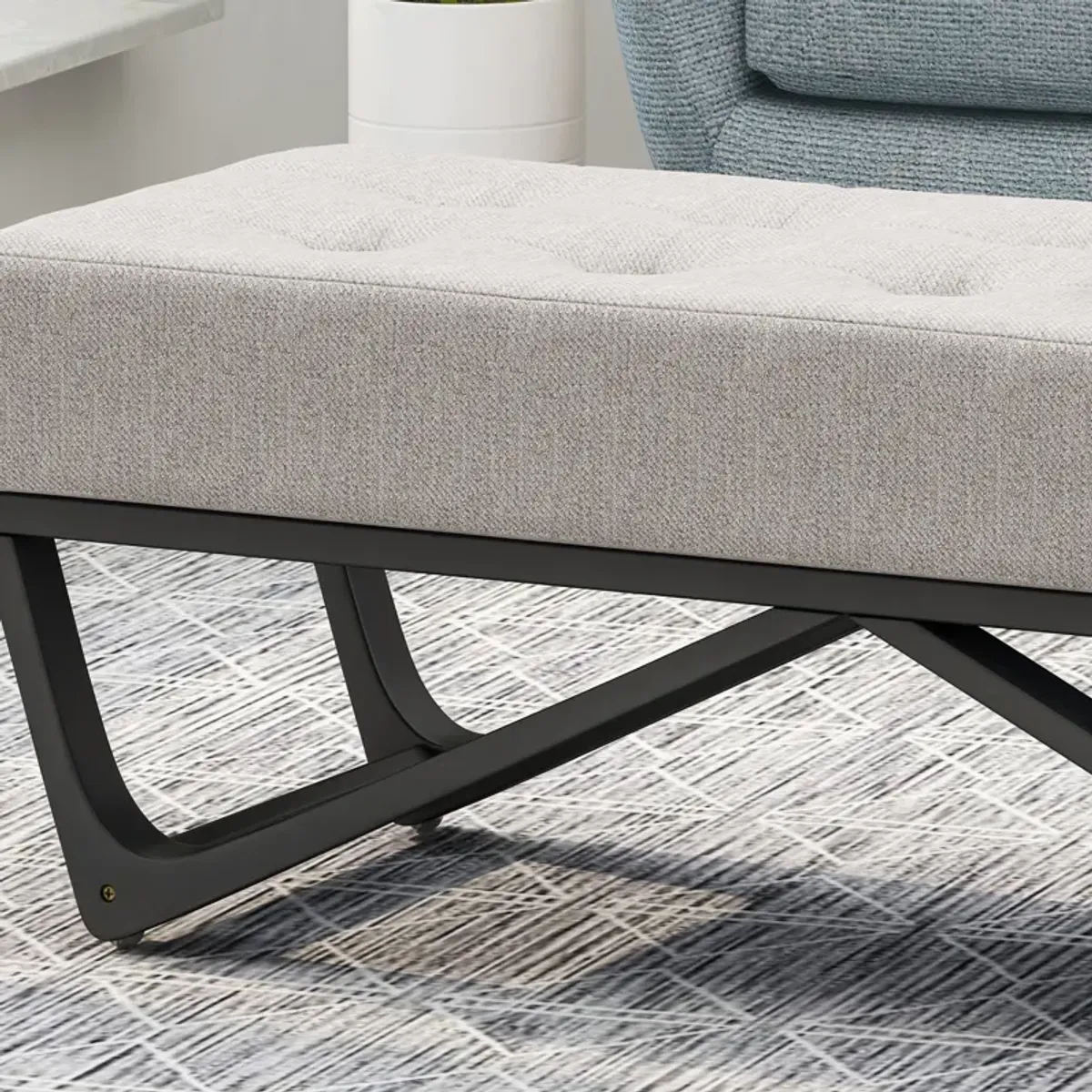 Merax Button-Tufted Ottoman Bench