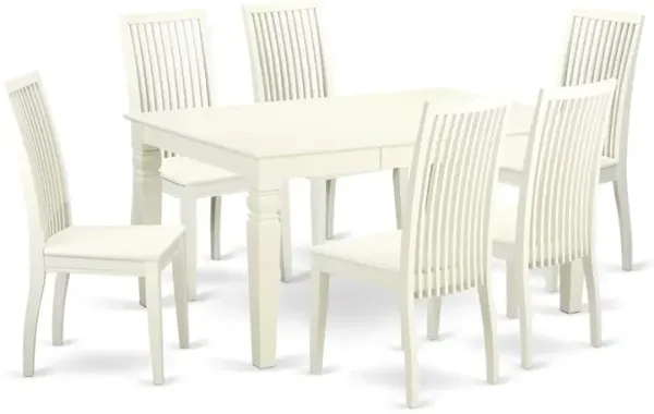 Dining Room Set Linen White