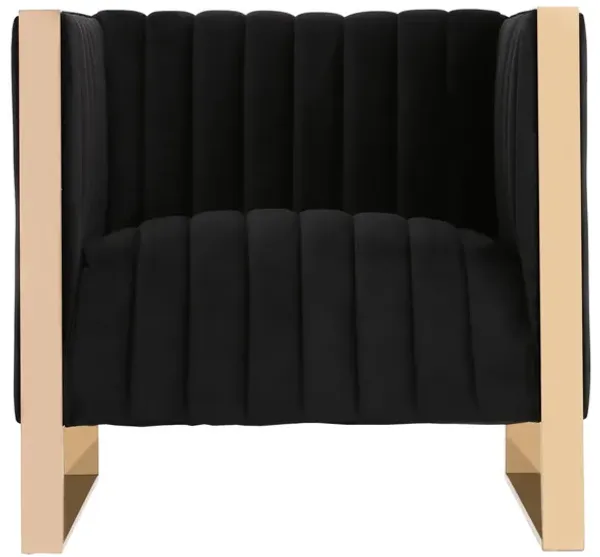 Trillium Black Accent Chair