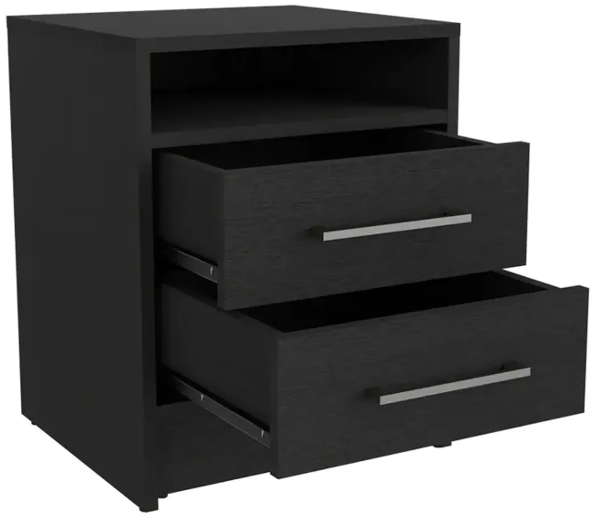 Nightstand Cartiz, Bedroom, Black