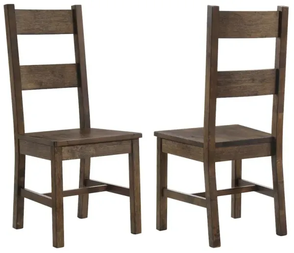 Coleman Dining Side Chair Rustic Golden Brown (Set of 2)