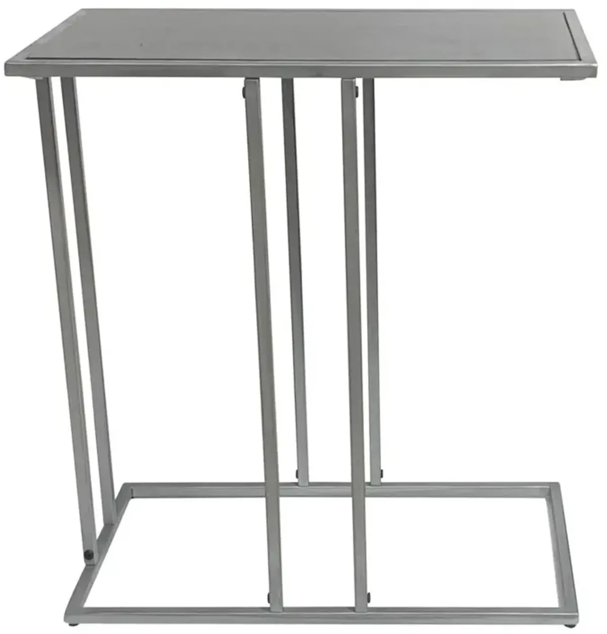 Carolina Living Serena End Table - Black Marble - Industrial