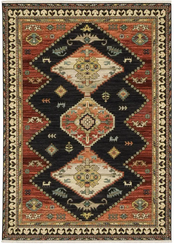 Lilihan 2' x 3' Navy Rug