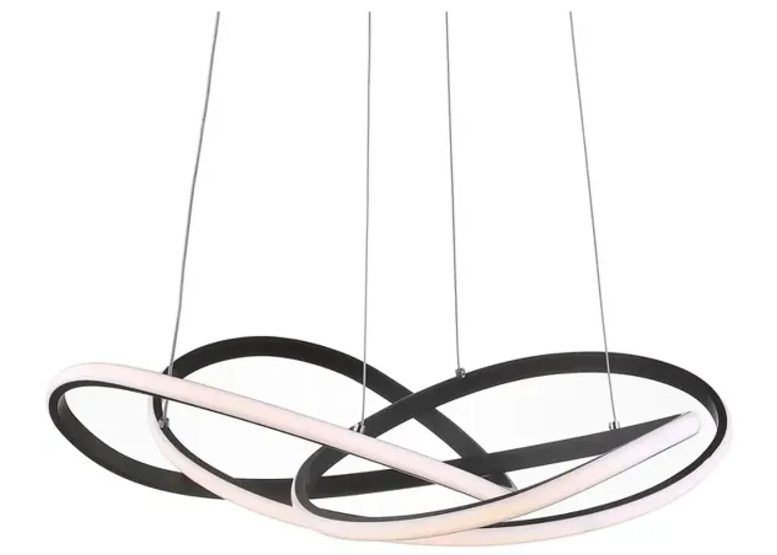 Alexia 25" Abstract Integrated LED Metal Adjustable Pendant